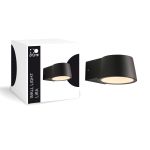 D'Lite Veggbelysning Lira Svart 7W 600lm 830 Varm Hvit | IP54