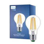 Philips MASTER LED Pære Ultra Efficient E27 Pære klar 4W 840lm - 827 ekstra varm hvit | erstatter 60W