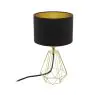 Eglo Bordlampe Carlton 2 Stål Gull Svart | IP20 - Egnet for 1x E14 